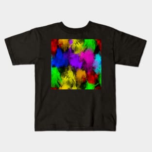 Watercolor splatter effect, brush strokes, spray texture Kids T-Shirt